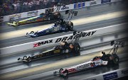 Hell Yeah! NHRA Run Top Fuelers Four Wide Exhibition Pass at zMax Dragway
